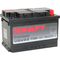 Автомобильный аккумулятор KRAFT Premium R+ (77 А·ч)