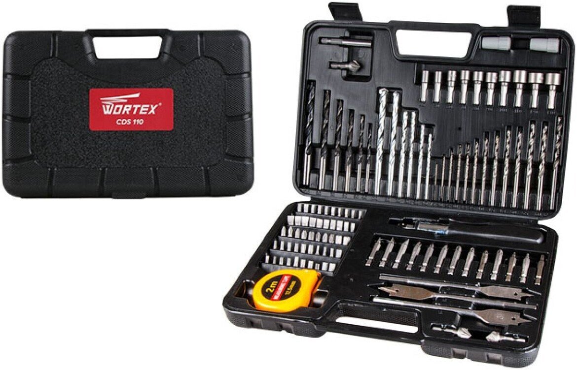 

Набор бит и сверл Wortex CDS 110