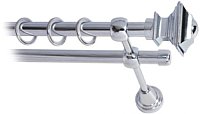 

Карниз для штор Lm Decor Верди 030 2р гладкий 25/16мм (хром, 1.6м)