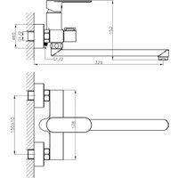 Душевой гарнитур  Cersanit Haiba HB22590-7 + Neno 63696