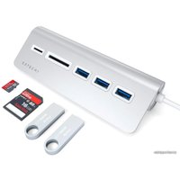 USB-хаб  Satechi USB-C Combo Hub ST-TCHCRS (серебристый)