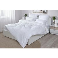 Евро комплект постельного белья Loon Stripe (евро, наволочки 50х70, белый)