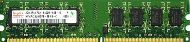 

Оперативная память Hynix DDR2 PC2-6400 2 Гб (HYMP125U64CP8-S6)