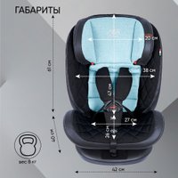 Детское автокресло Sweet Baby Ranger 360 Isofix 0-36 (черный/синий)