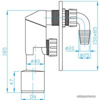 Сифон Plast Brno EPPC450