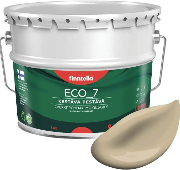 

Краска Finntella Eco 7 Karamelli F-09-2-9-FL068 9 л (песочный)