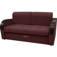 Диван Сириус Лидер-1 НПБ 185x110 (Eva 15 велюр темно-бордовый)
