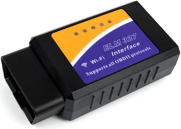 Автосканер USBTOP ELM327 OBD2 v1.5 (OBDII VER1.5 Wi-Fi, 2 платы, чип PIC18F25K80, черный)