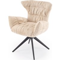 Стул с подлокотниками Halmar K595 (бежевый/черный)