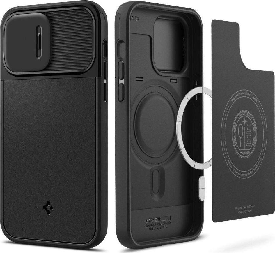 

Чехол для телефона Spigen Optik Armor (MagFit) для iPhone 14 Pro Max ACS04848 (черный)