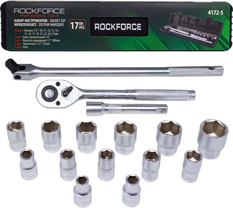 Набор головок слесарных RockForce RF-4172-5(51114)