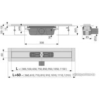 Трап/канал Alcaplast APZ1-1050