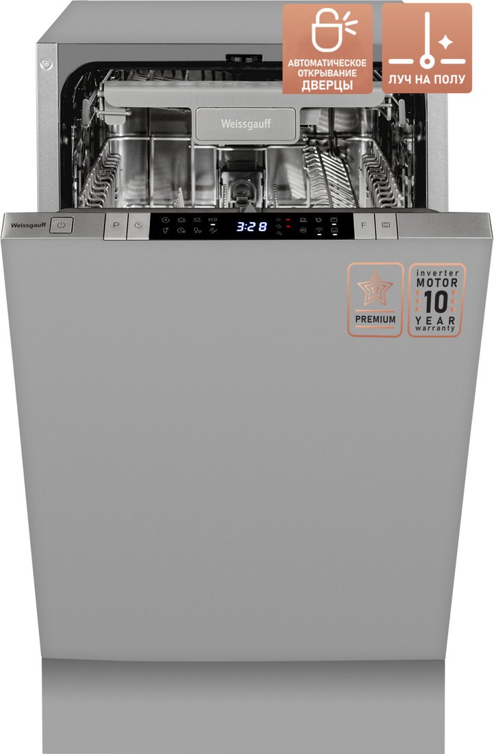 

Встраиваемая посудомоечная машина Weissgauff BDW 4150 Touch DC Inverter (модификация 2024 года)