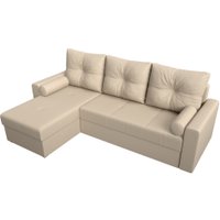 Угловой диван Лига диванов Верона лайт левый (экокожа бежевый)