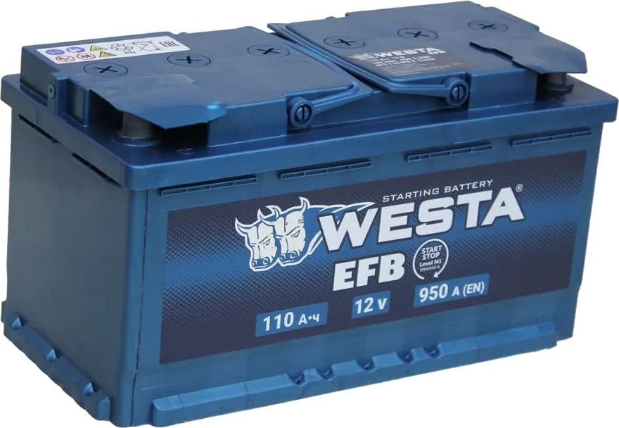 

Автомобильный аккумулятор Westa EFB 6СТ-110 VLR Euro (110 А·ч)