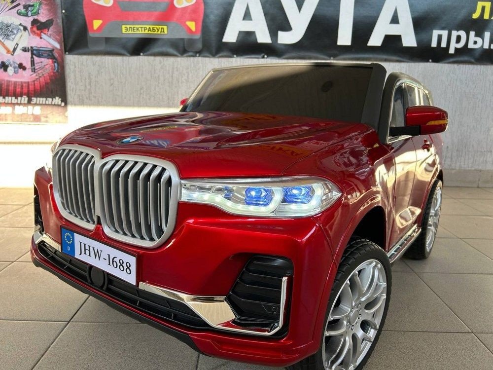 Электромобиль Baby Driver BMW X7+ Качалка 2288 (красный глянец)