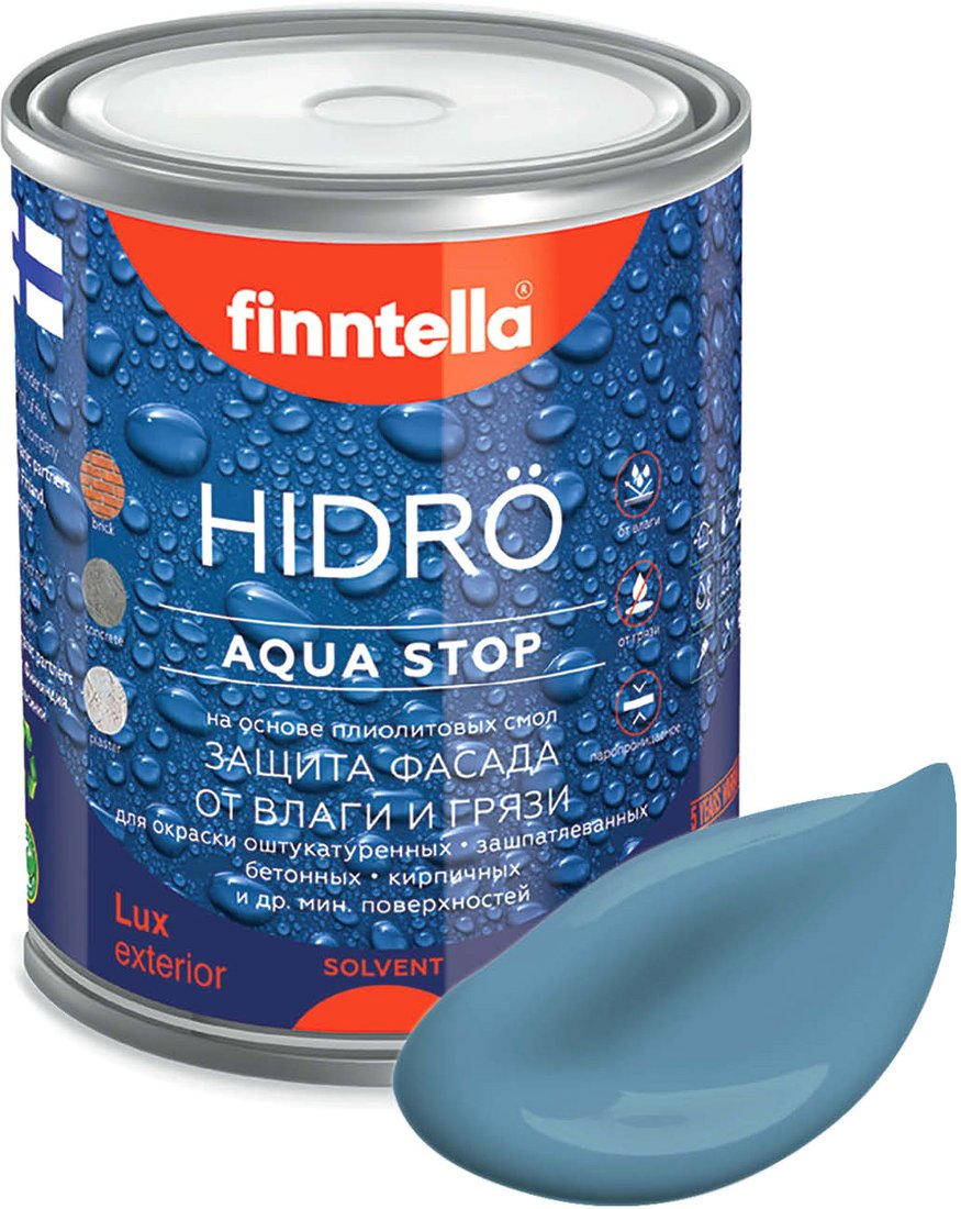 

Краска Finntella Hidro Terassininen F-14-1-1-FL013 0.9 л (пастельный синий)