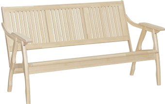 Диван Элегия Диван-скамья массив решетка (лак бесцветный)