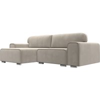 Угловой диван Лига диванов Лига-029 левый 121917L (микровельвет бежевый)