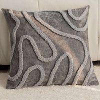 Чехол на подушку Matex Tufted Lines Линии ALEX-36 (серый)