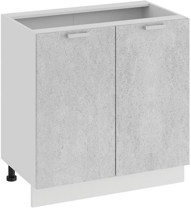 

Шкаф напольный Трия Гранита 1Н8 (белый/бетон снежный)