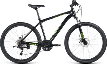 Велосипед Forward Katana 27.5 D 2023 (черный/ярко-зеленый)