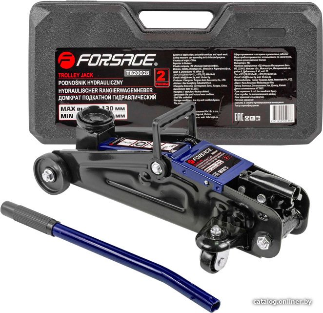 Подкатной домкрат FORSAGE F-T820028 2т