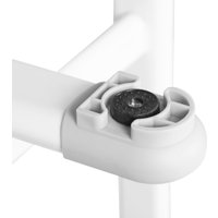 Ученический стол Anatomica Ara с подставкой для книг и выдвижным органайзером (белый/серый)