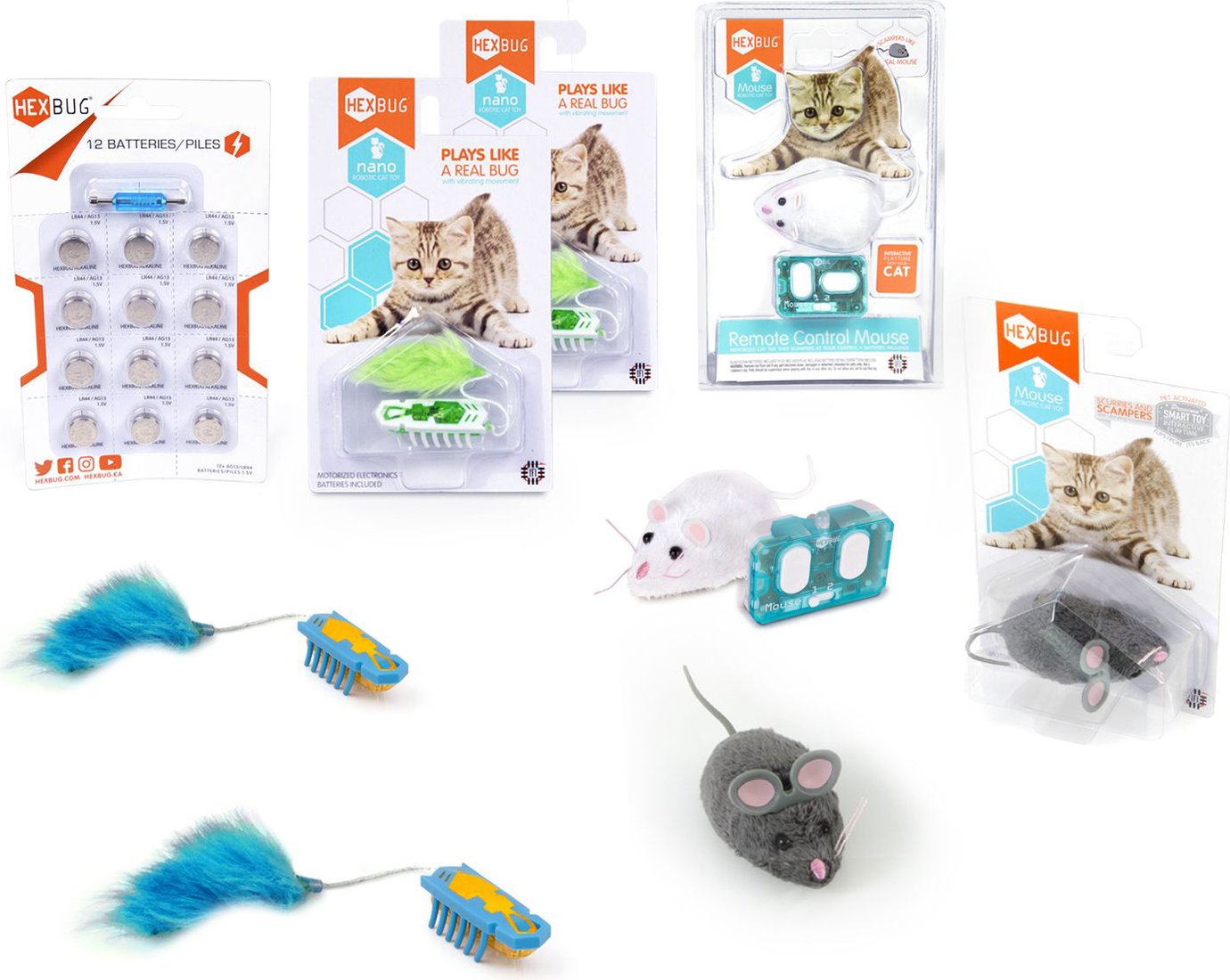 

Игрушка для кошек Hexbug Deluxe Nano Cat Toy Pack 420-6393 (цвет в ассортименте)