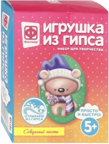 

Набор для создания поделок/игрушек Фантазер Игрушка из гипса Северный гость FN-707138