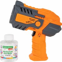 Пистолет для создания мыльных пузырей BRAUBERG Бластер с баком 665148
