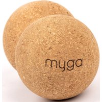 Массажный ролик-валик MYGA Yoga Cork Massage Peanut