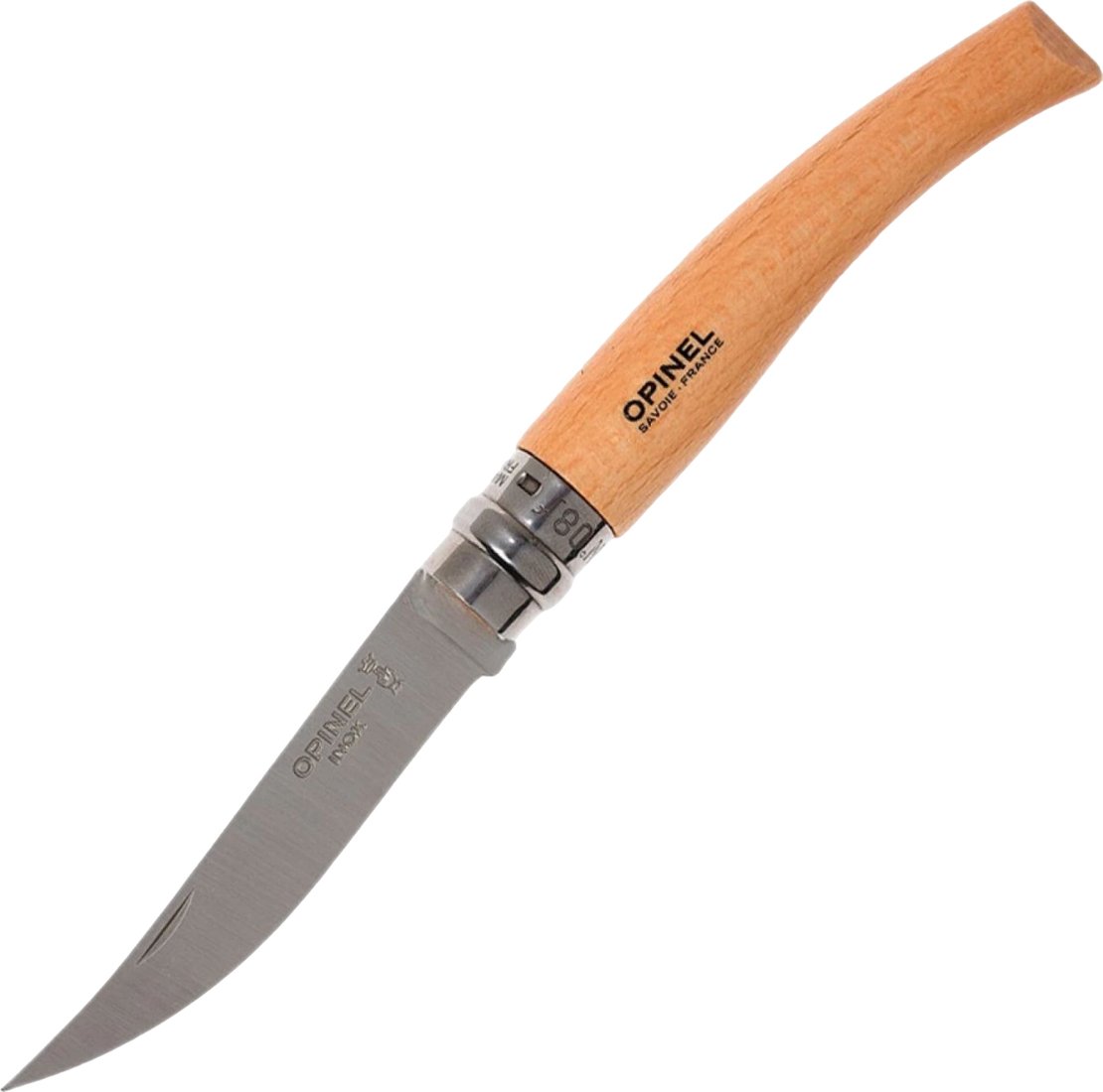 

Кухонный нож Opinel №8 000516 (нержавеющая сталь, бук)