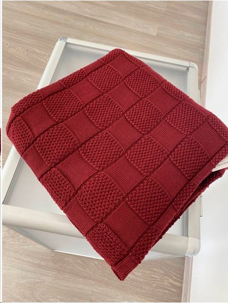 

Плед Алеся 9786 190х135 см (бордо)