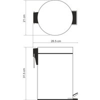 Мусорное ведро Wasserkraft K-665 5L