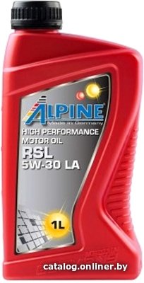 Моторное масло Alpine RSL 5W-30LA 1л
