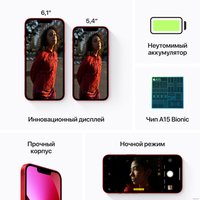 Телефон Apple iPhone 13 Dual SIM 256GB (красный)