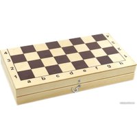 Детская настольная игра Десятое королевство Шахматы и шашки (деревянная коробка, пласт.фигуры) 03879