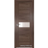 Межкомнатная дверь ProfilDoors 2.05XN L 40x200 (салинас темный, стекло lacobel перламутровый лак)