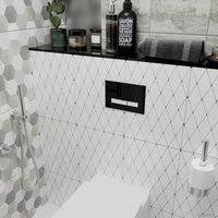 Инсталляция для унитаза Lavinia Boho Relfix 5 в 1 77010048 (черный/белый стекло)