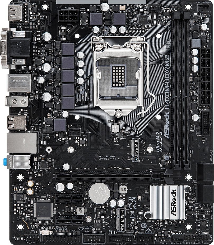 

Материнская плата ASRock H470M-HDV/M.2