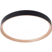 Припотолочная люстра Ambrella light Orbital FZ1326 BK/LWD (черный/светлое дерево)