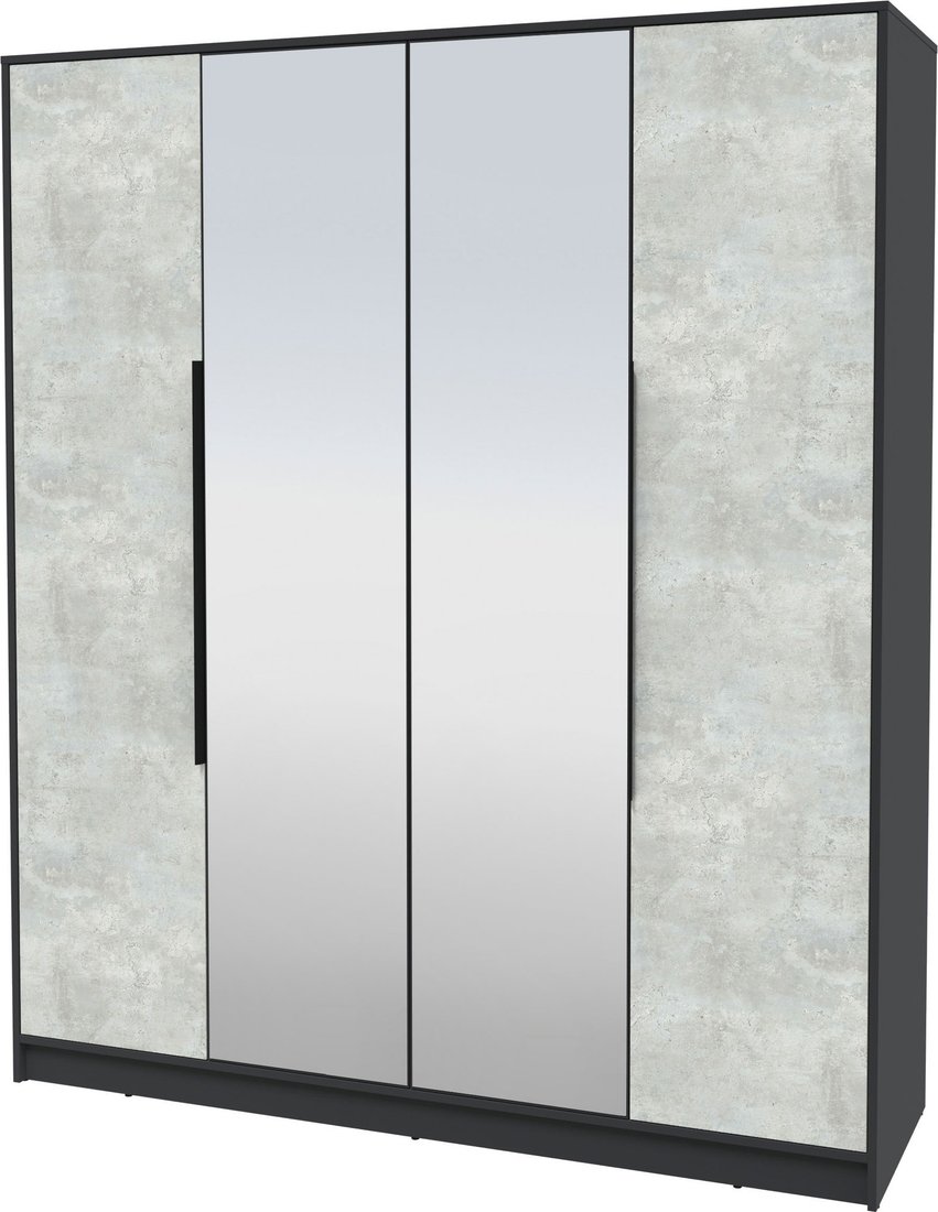 

Шкаф распашной Интерлиния Концепт КТ-Ш4з (бетон лайт/антрацит)