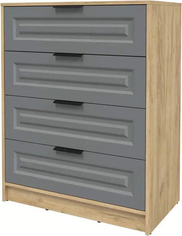 

Комод Интерлиния Концепт КТ-К80 Деко ( дуб золотой/серый)