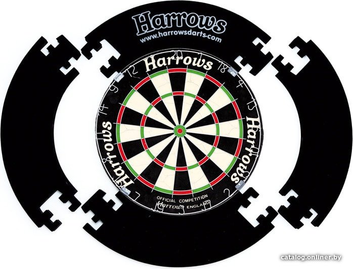 Защита для дартса Harrows 4 Рiece (черный)