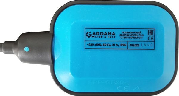 

Поплавковый выключатель Gardana FS-10 с противовесом UT0095