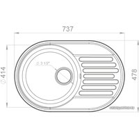 Кухонная мойка GranFest QUARZ Z-18 (черный)