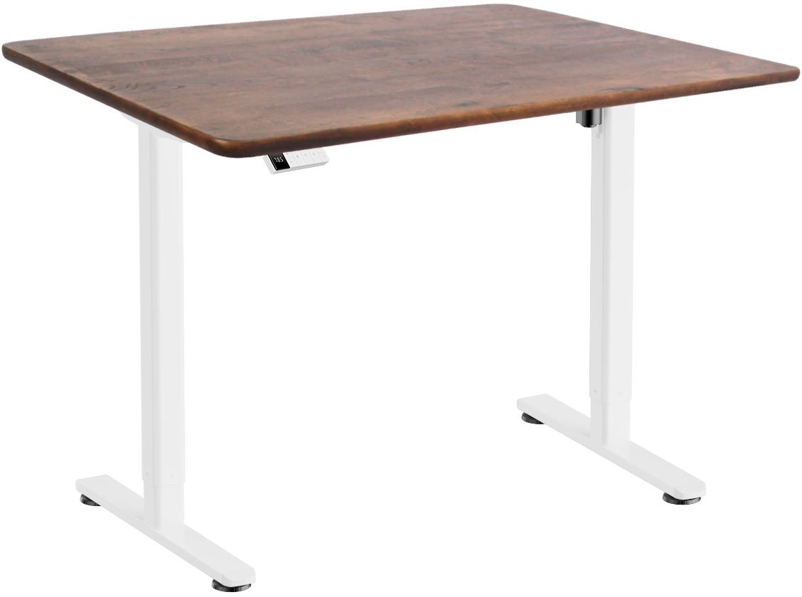

Стол для работы стоя ErgoSmart Wooden Electric Desk Slim 1300х750х27 мм (прямой край, дуб мореный/белый)