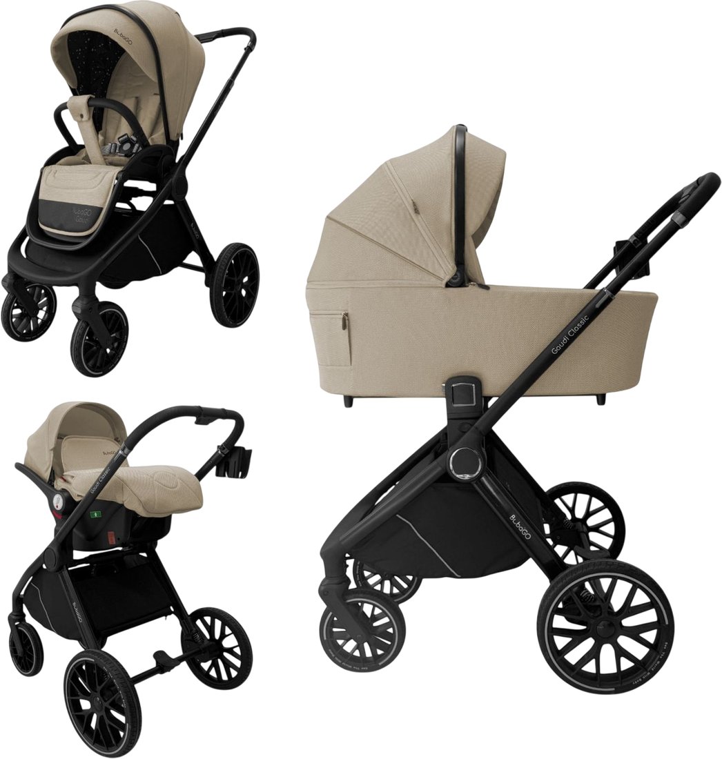 

Универсальная коляска Bubago Gaudi Classic 3в1 BG 212-1 (бежевый)