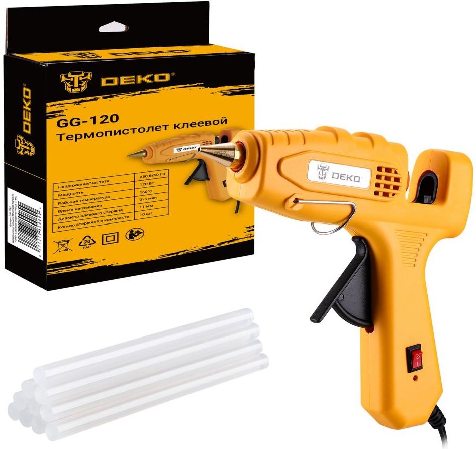 

Термоклеевой пистолет Deko GG-120 SET2